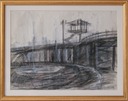 Cumberland basin flyover. Conte and Pastel  £450  37cm x 50c