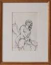 Leda From The Piazza  Pencil   £100 40cm by 30cm